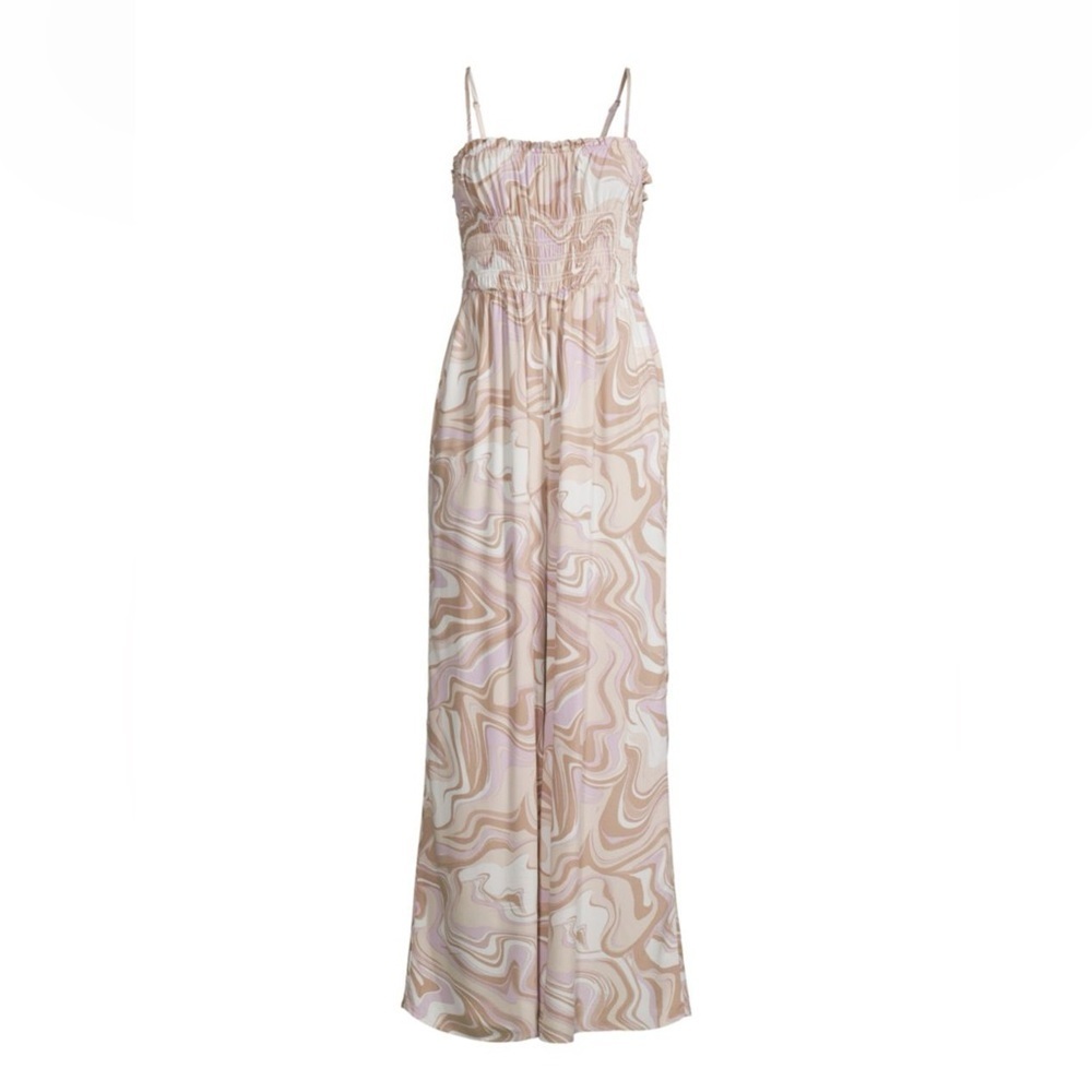 AFRM Wave Print Jumpsuit Size Medium MSRP $138